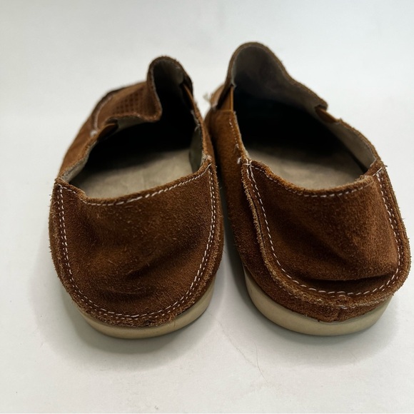 OluKai Nohea Perforated Brown Suede Leather Slip On Loafers Women's 8.5 - Picture 10 of 11